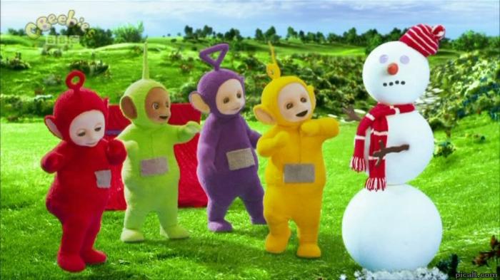 The Snowman had to Say Eh-oh to The Teletubbies & He tell them that it ...