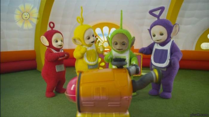 The Teletubbies were All Thanking the Noo-Noo for Her Best Cleaning up ...